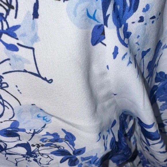 SHEIN Blue Floral Long Sleeve Dress - Picture 14 of 15